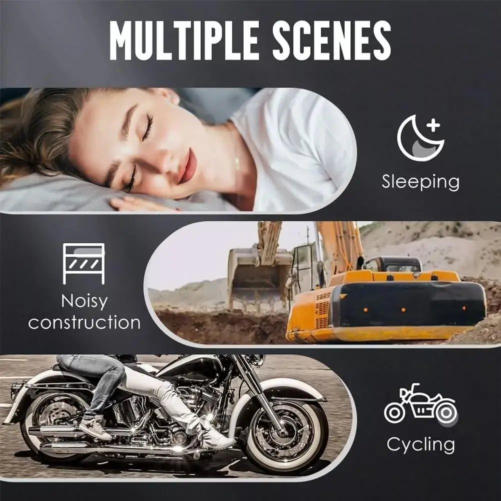Avichic™ Silicone Noise-Cancelling Earplugs – Waterproof Earplugs for Swimming, Sleeping & Noise Isolation – Soft & Reusable