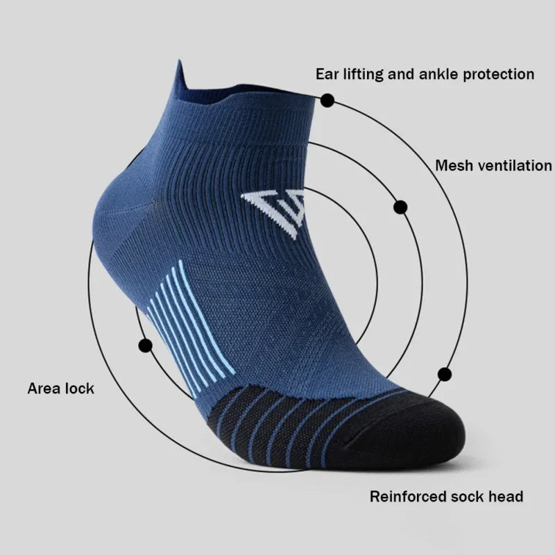 Breathable Compression Sports Socks – Quick-Dry Running, Fitness & Marathon Socks for Men and Women