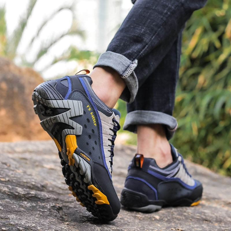 Ultimate Waterproof Hiking Shoes: Genuine Leather, Tactical Mountain Boots for Outdoor Adventurers