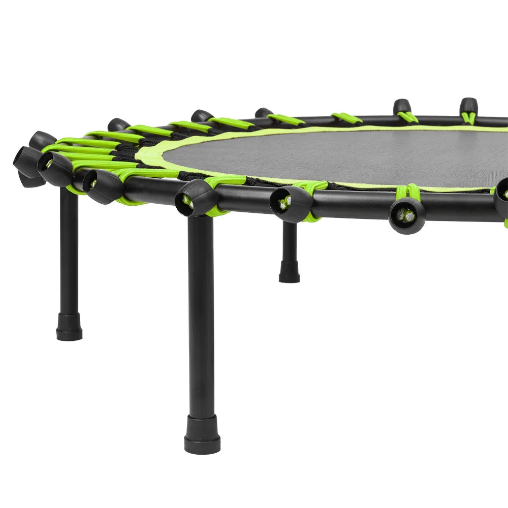 Silent Mini Fitness Trampoline – 40-Inch Bungee Rebounder for Indoor & Outdoor Cardio, Weight Loss & Balance Training