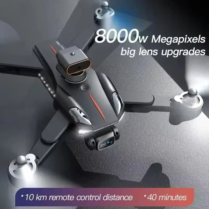 Professional GPS Drone with 8K HD Dual Camera - Brushless Motor Quadcopter with 5G Aerial FPV Obstacle Avoidance for Photography