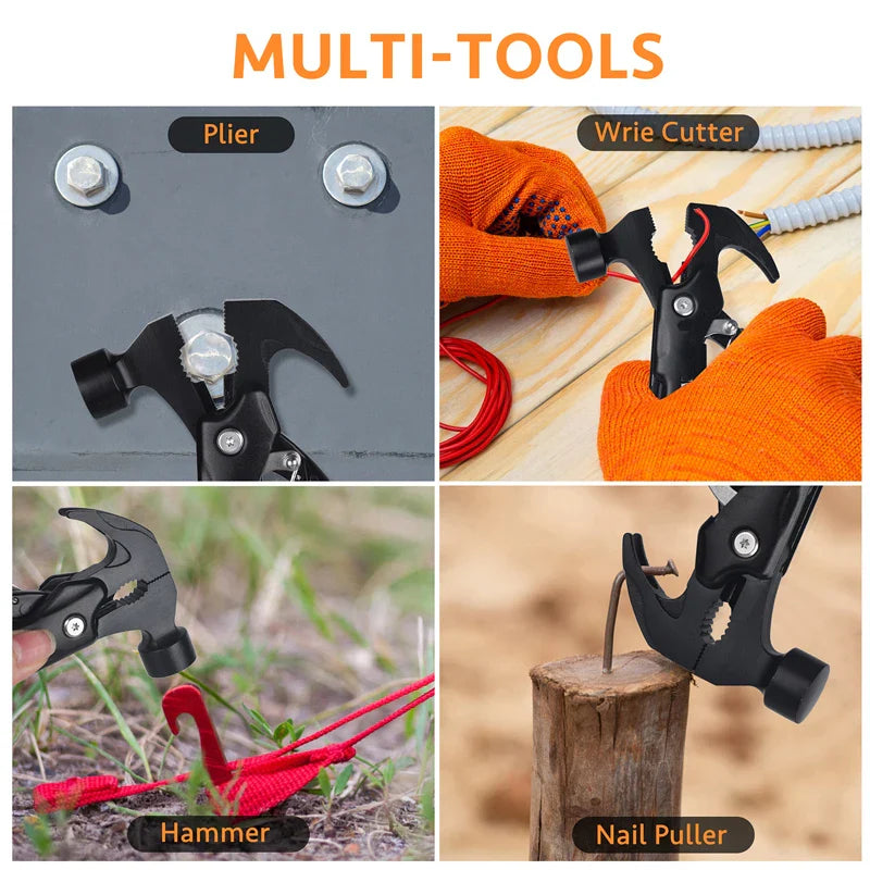 12-in-1 Multi-Purpose Survival Tool – Compact Outdoor Camping Gear, Unique Gifts for Men, Father’s Day & Christmas