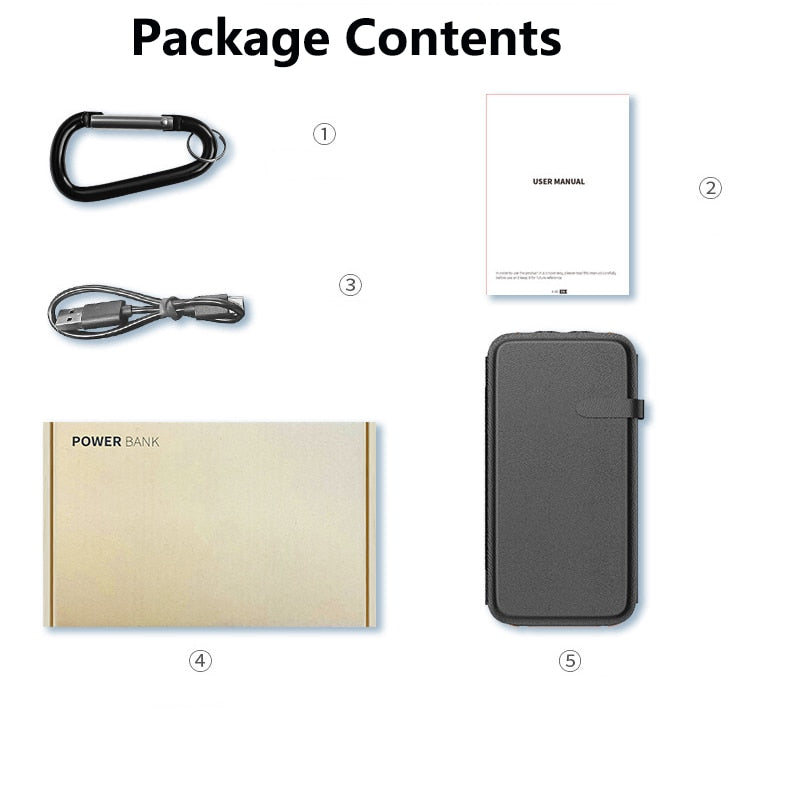 43800mAh High-Capacity Fast Charging Powerbank: Never Run Out of Battery Again -Harness the Sun's Energy for Effortless Charging on the Go