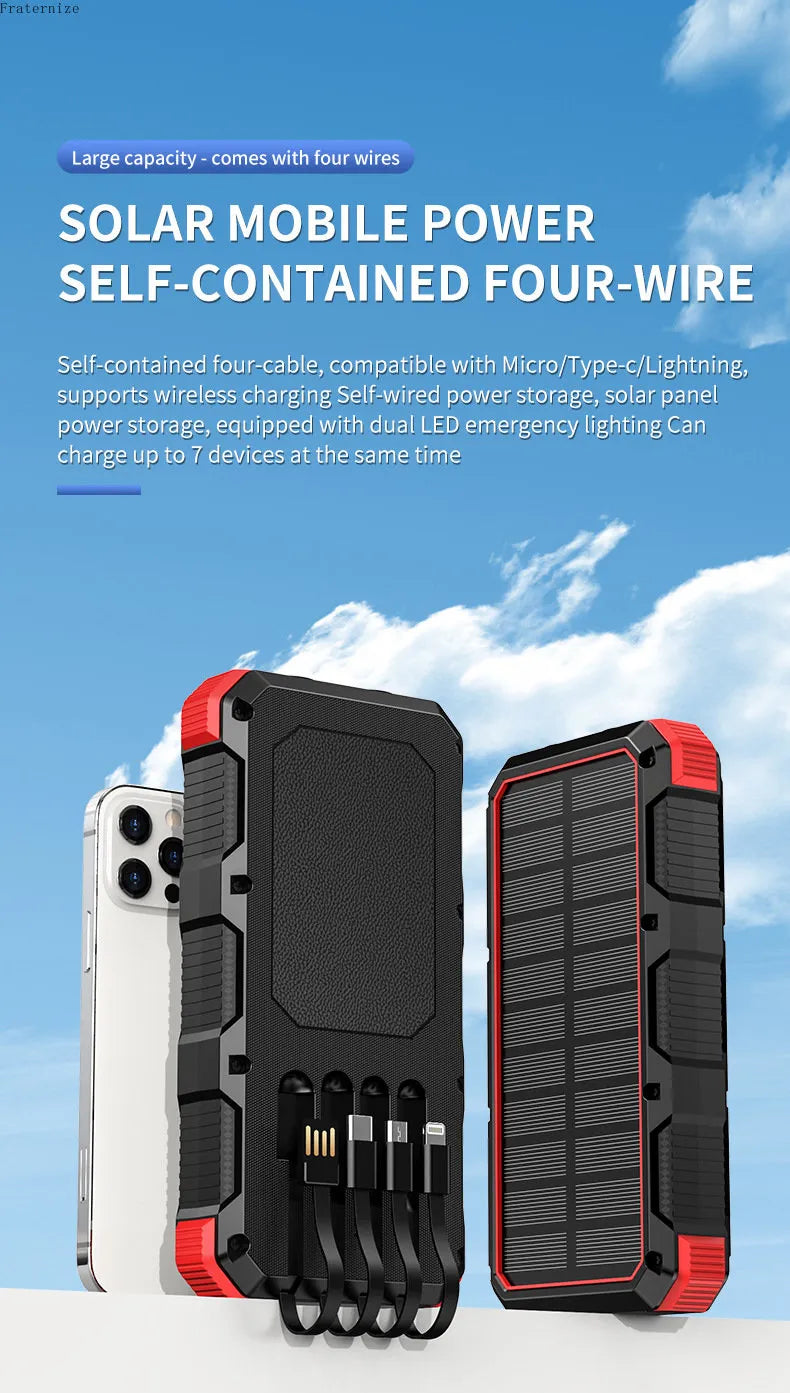 Efficient and Reliable 36800mAh Portable Wireless Quick Charger - Never Run Out of Power Again