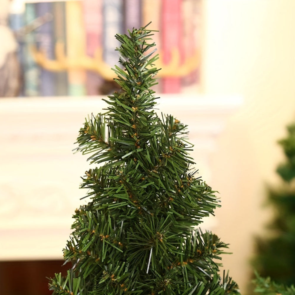 Small Christmas Tree Rustic Burlap Base Tabletop Holiday Decor