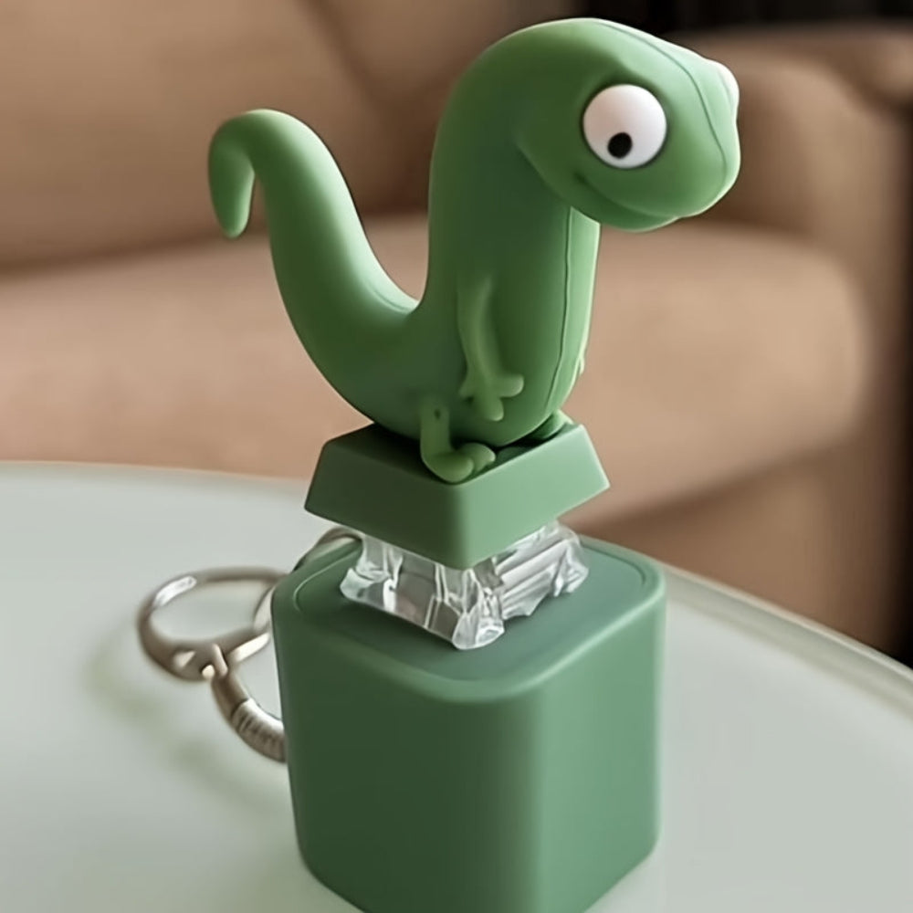Sound Toy Lizard Keychain Lights Funny Animal Gift Kids Adults