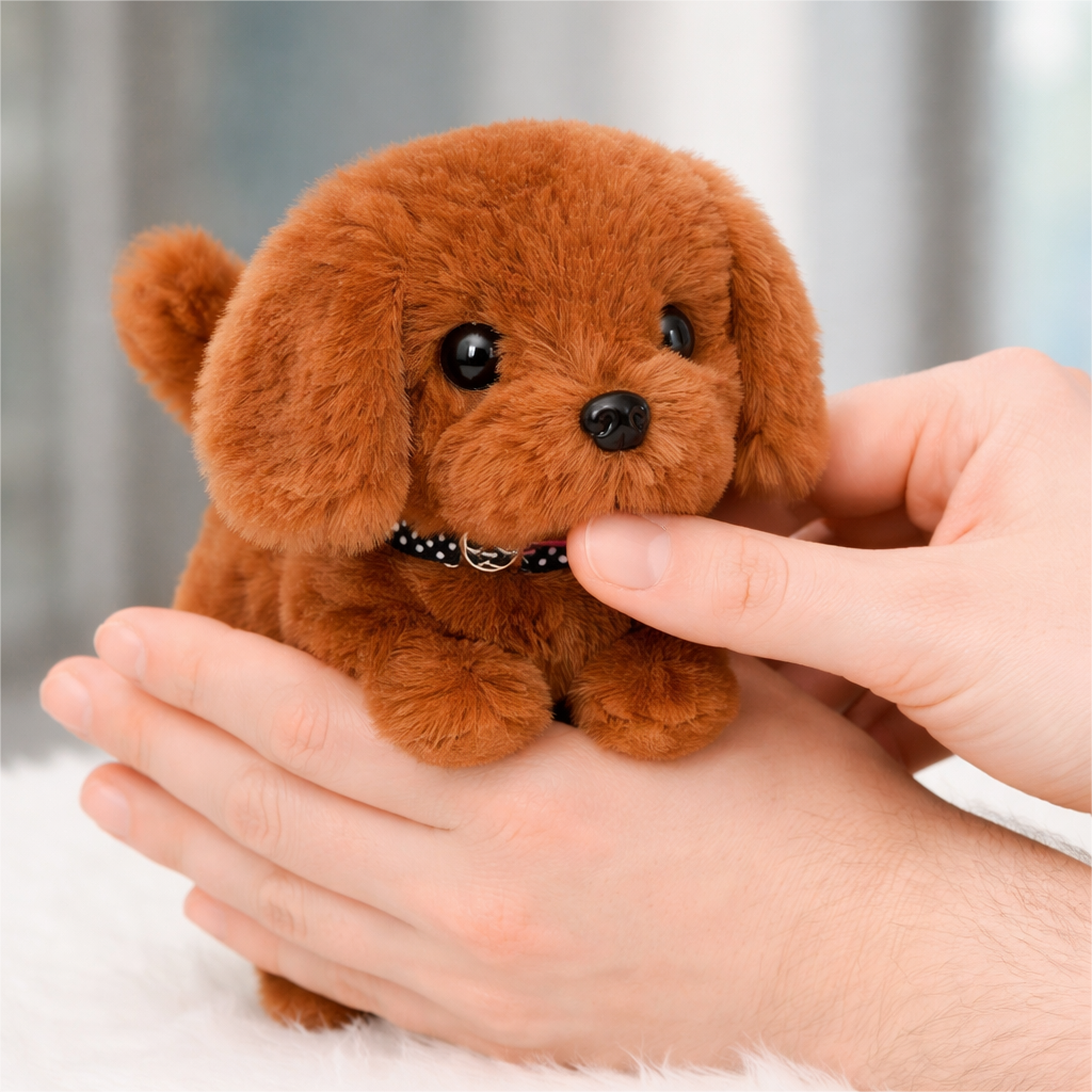 Interactive Toy Dog Walking Barking Plush Puppy