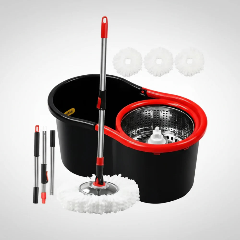 Spin Mop Bucket 360 Floor Cleaning System Wringer