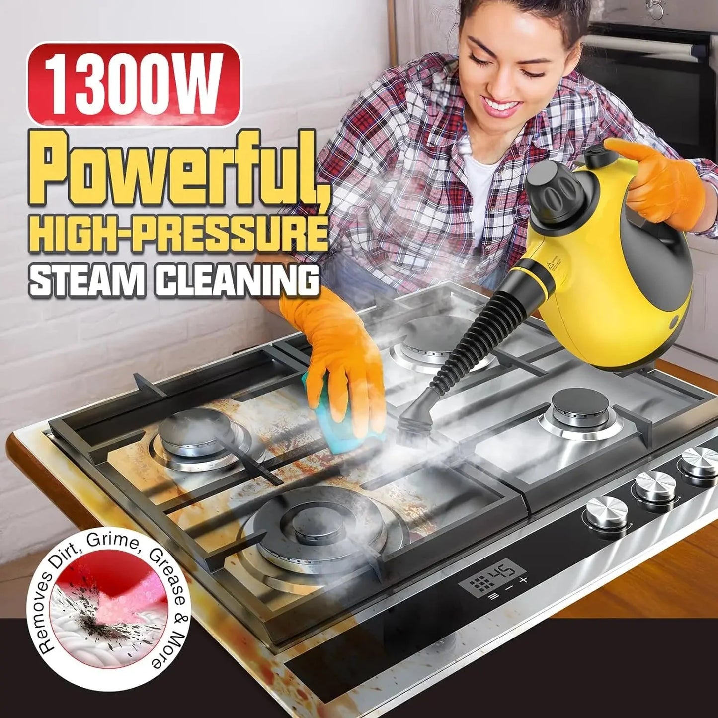 Steam Cleaner Handheld Multi Surface Accessory Set