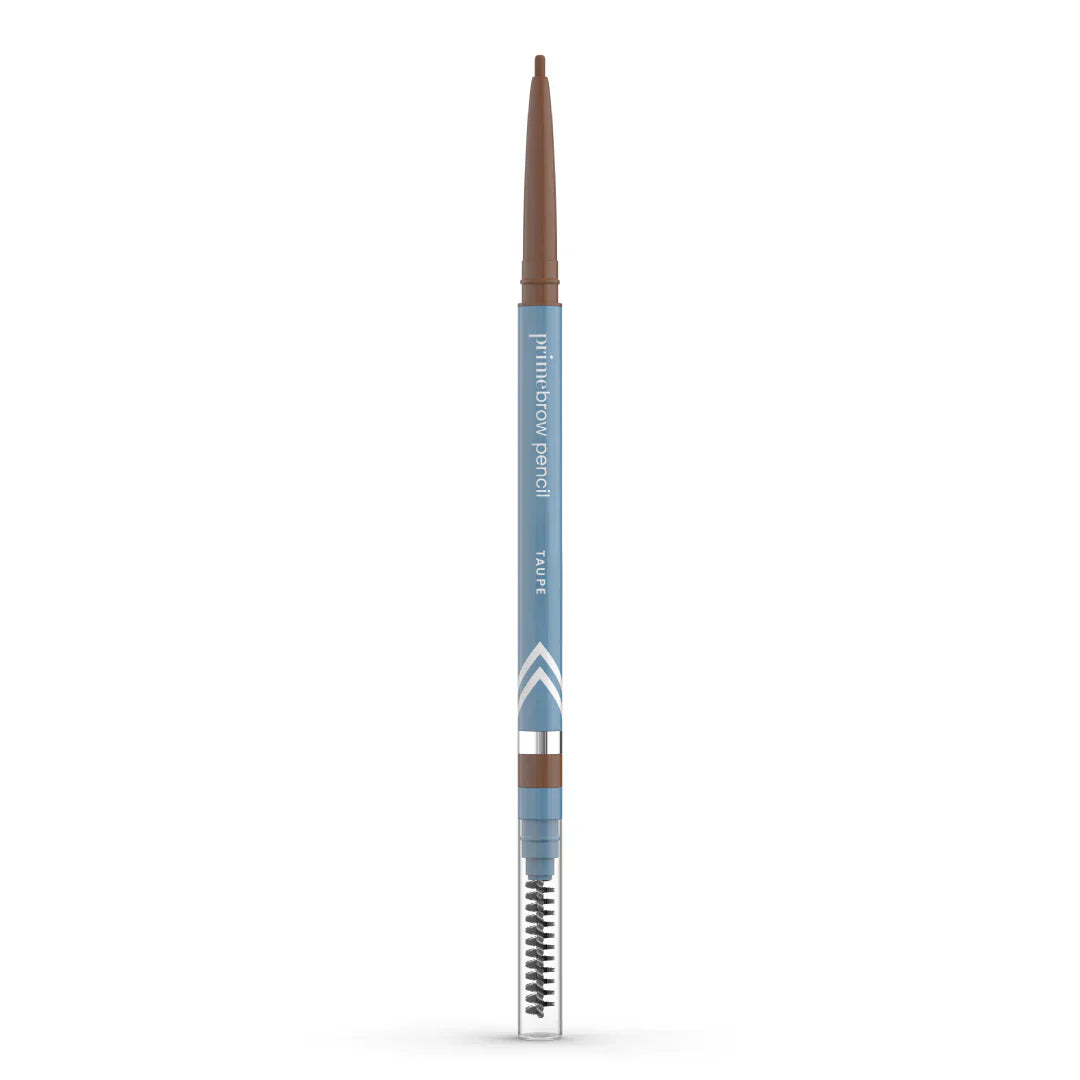 PrimeBrow Pencil – Smudge-Proof Micro-Fine Tip Eyebrow Pencil with Spoolie, Natural Gray & Mature-Friendly Shades