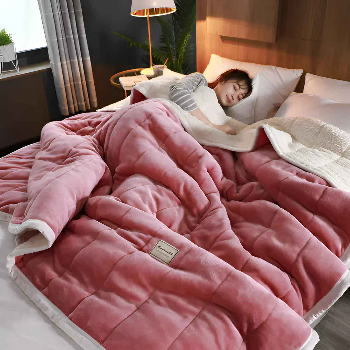 Sherpa Fleece Duvet Cover Weighted Blanket