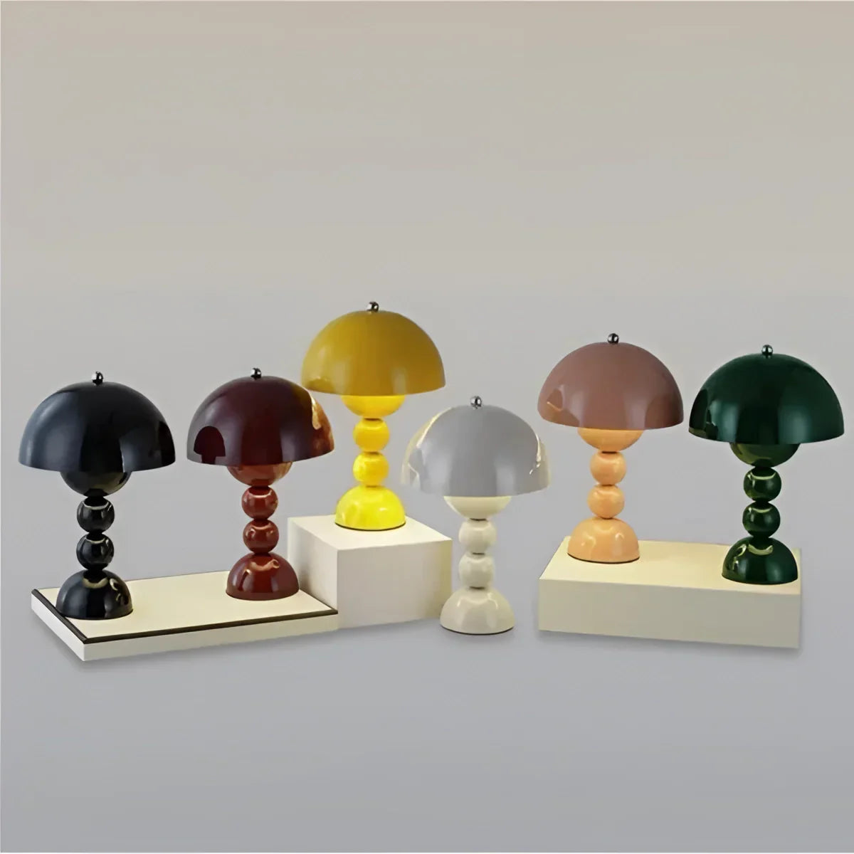Vintage Mid-Century Mushroom Dome Lamp - Retro Table & Desk Light