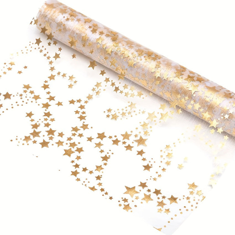 Table Runner Christmas Table Decorations Star Organza Table Roll