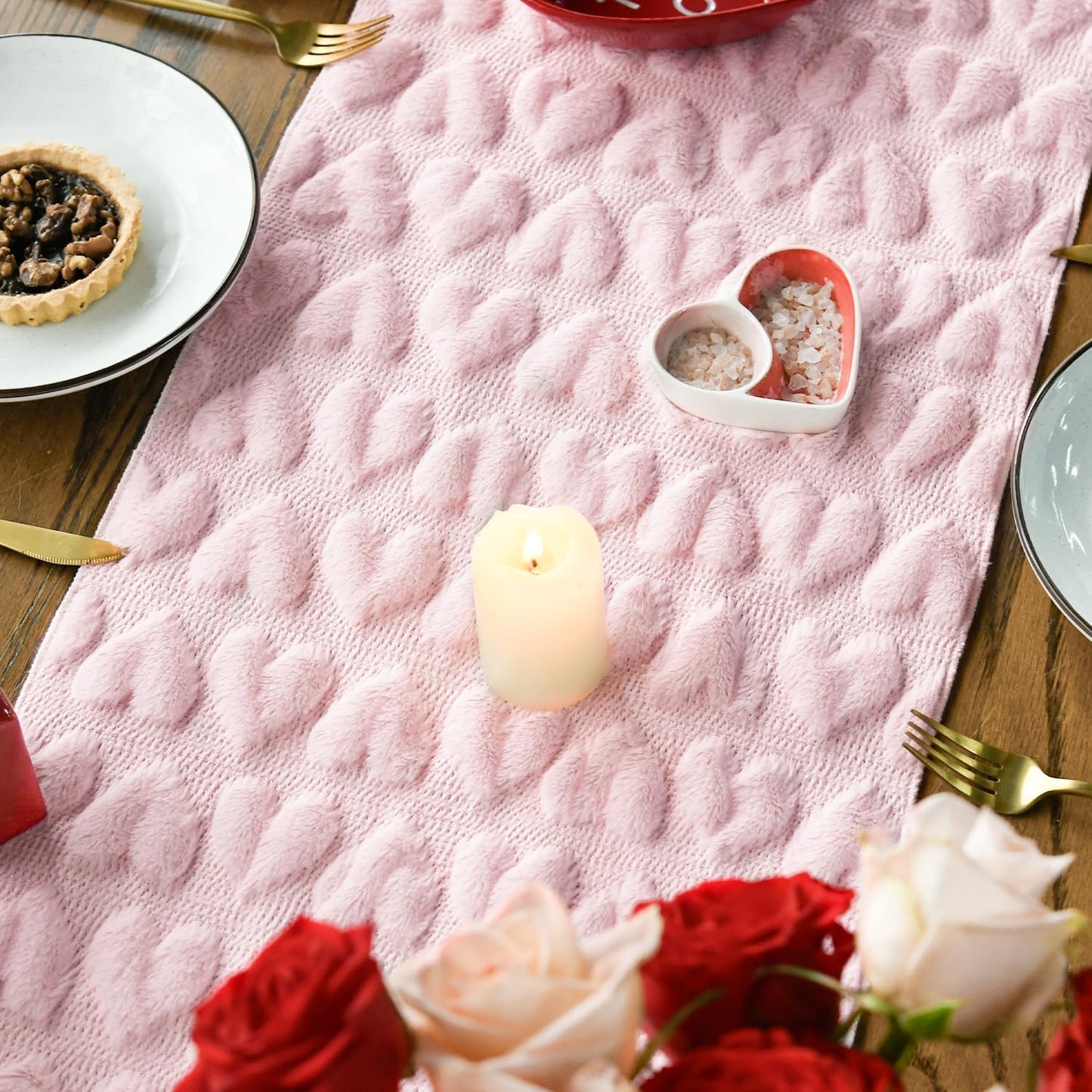 Table Runner Knit Textured Decorative Dining Table Cover