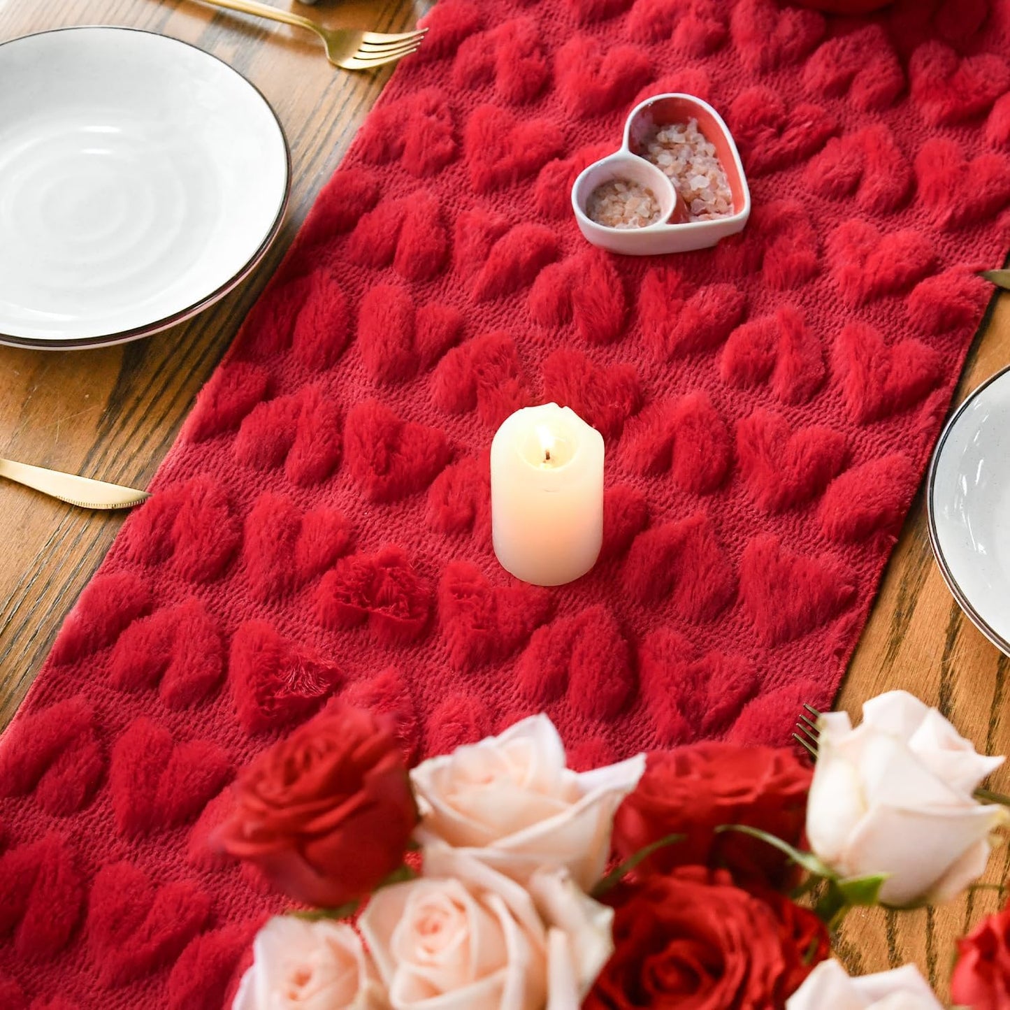 Table Runner Knit Textured Decorative Dining Table Cover