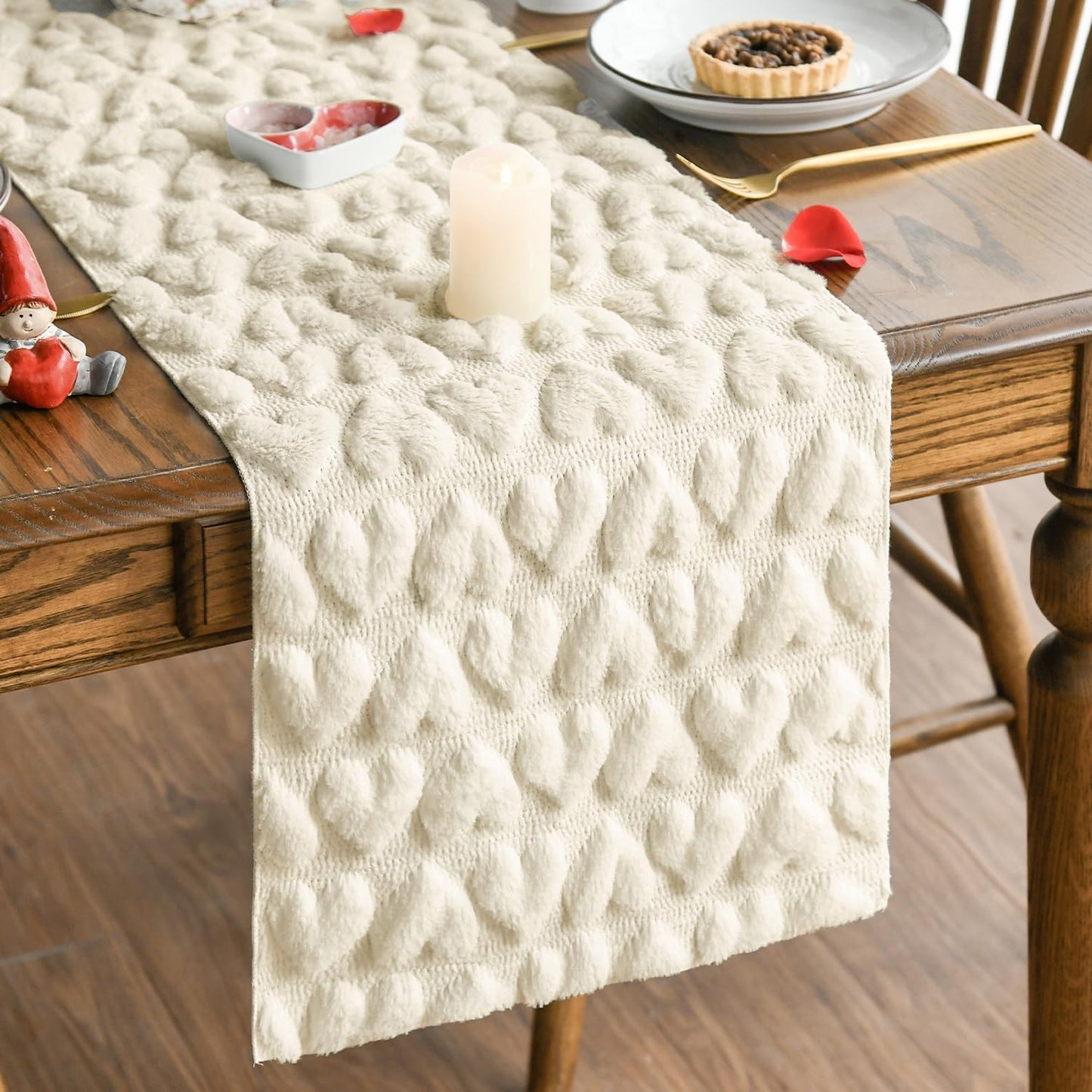 Table Runner Knit Textured Decorative Dining Table Cover