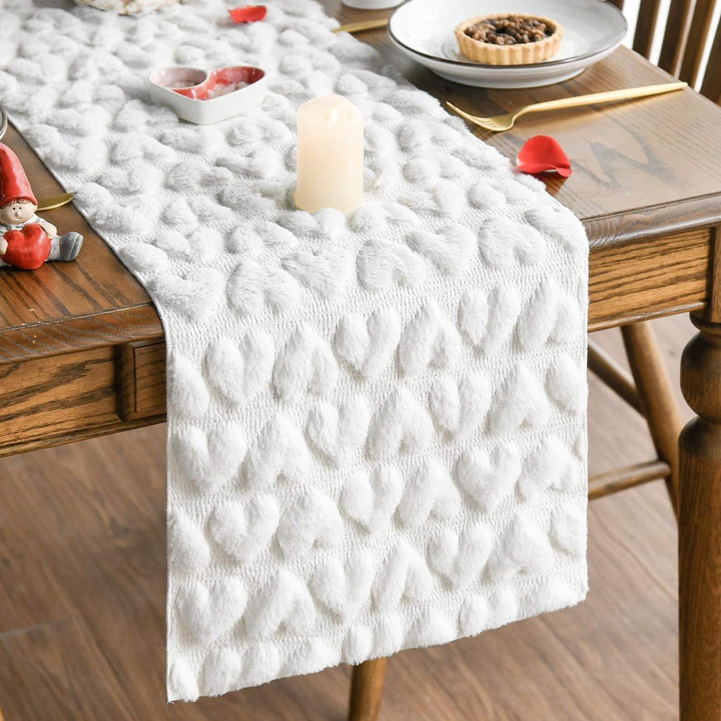 Table Runner Knit Textured Decorative Dining Table Cover