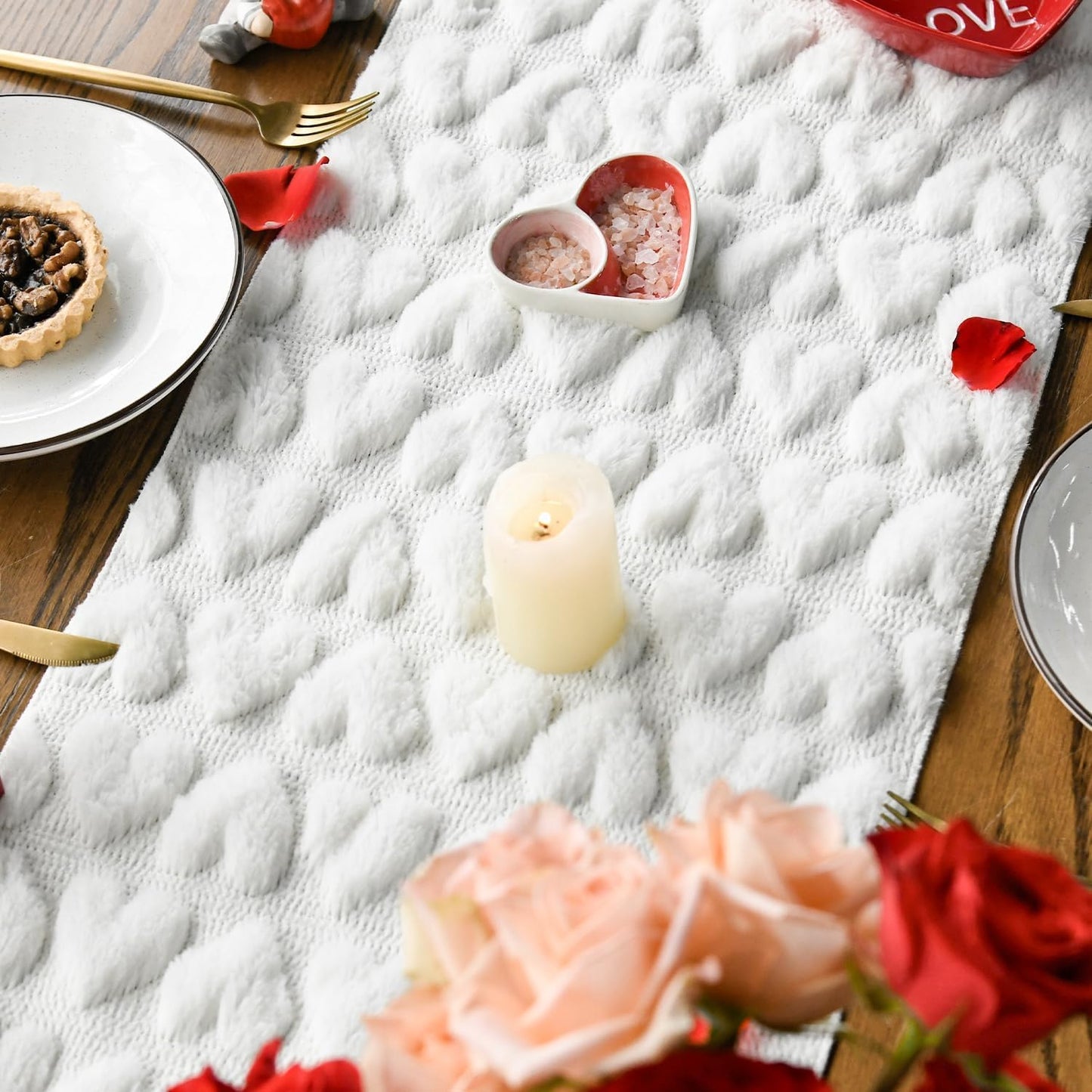 Table Runner Knit Textured Decorative Dining Table Cover