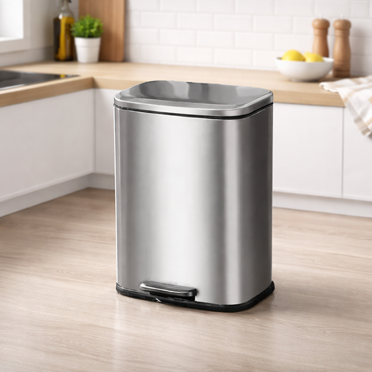 Trash Can Slim Pedal Lid Kitchen Bin