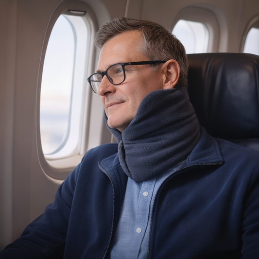 Travel Pillow Wrap Around Neck Support Upright Rest