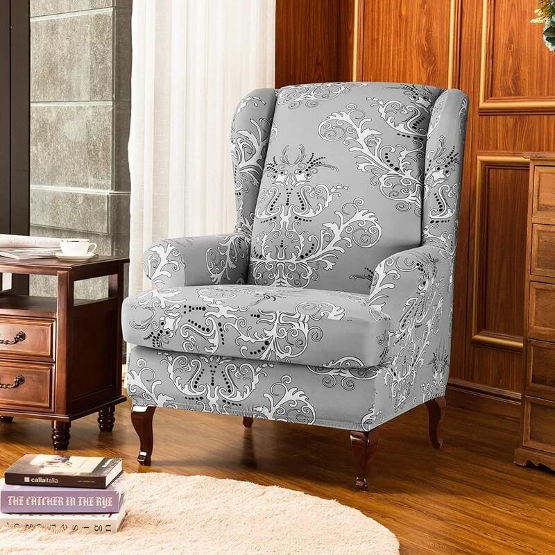2-Piece Wingback Chair Covers