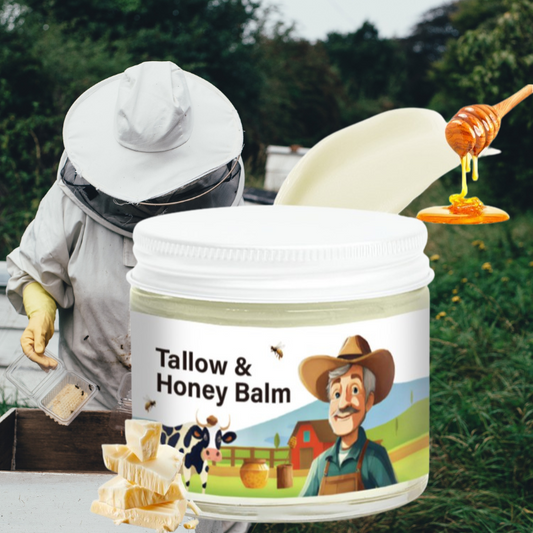 Tallow Honey Balm – All-Natural Moisturizer for Babies, Kids & Adults | Family-Safe Skin Balm