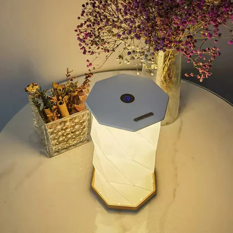 Rechargeable Crystal Table Lamp – Elegant LED Decorative Light for Living Room and Bedroom