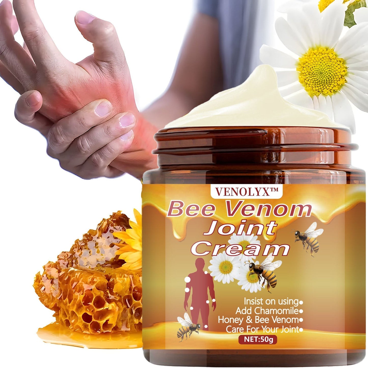 VENOLYX™ Bee Venom Rapid Therapy Joint Cream｜Deep Penetration for Joint Repair