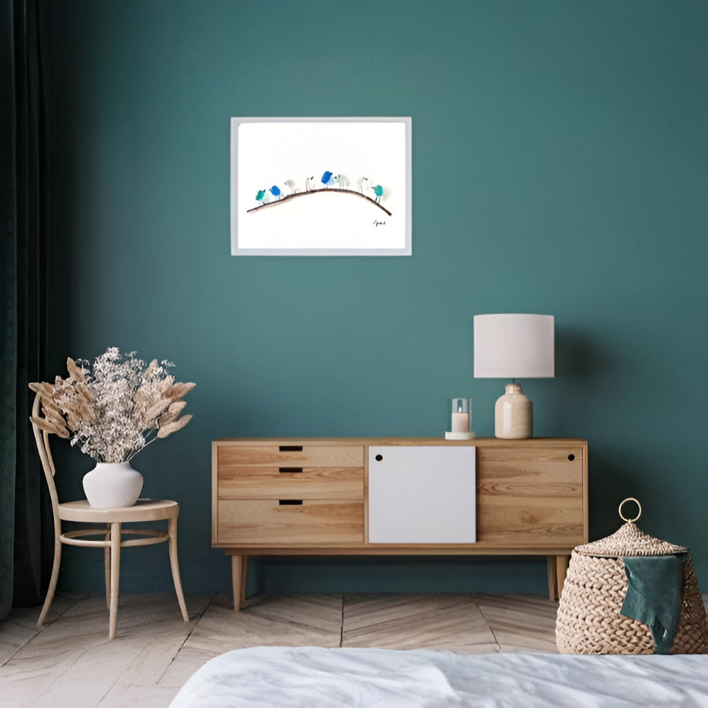 Wall Art Bird Branch Indoor Home Display