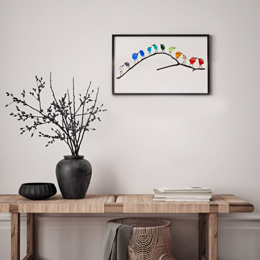 Wall Art Bird Branch Indoor Home Display