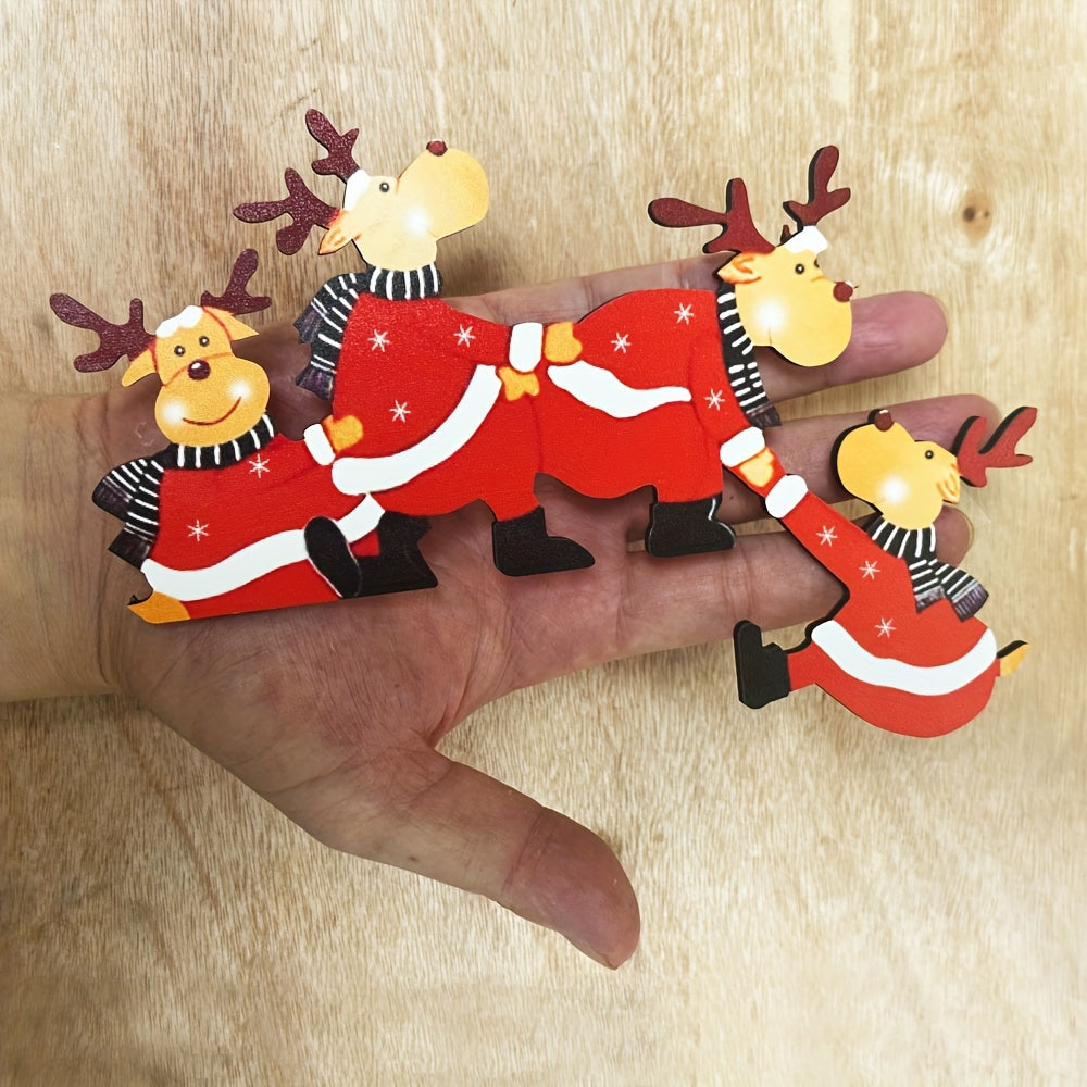 Wall Art Christmas Decorations Santa’s Reindeer Door Frame Decor