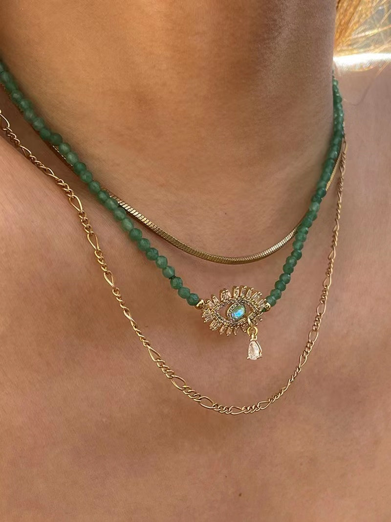 Turquoise Devil's Eye Necklace