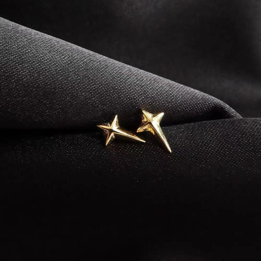 Mini Cross Star Earrings