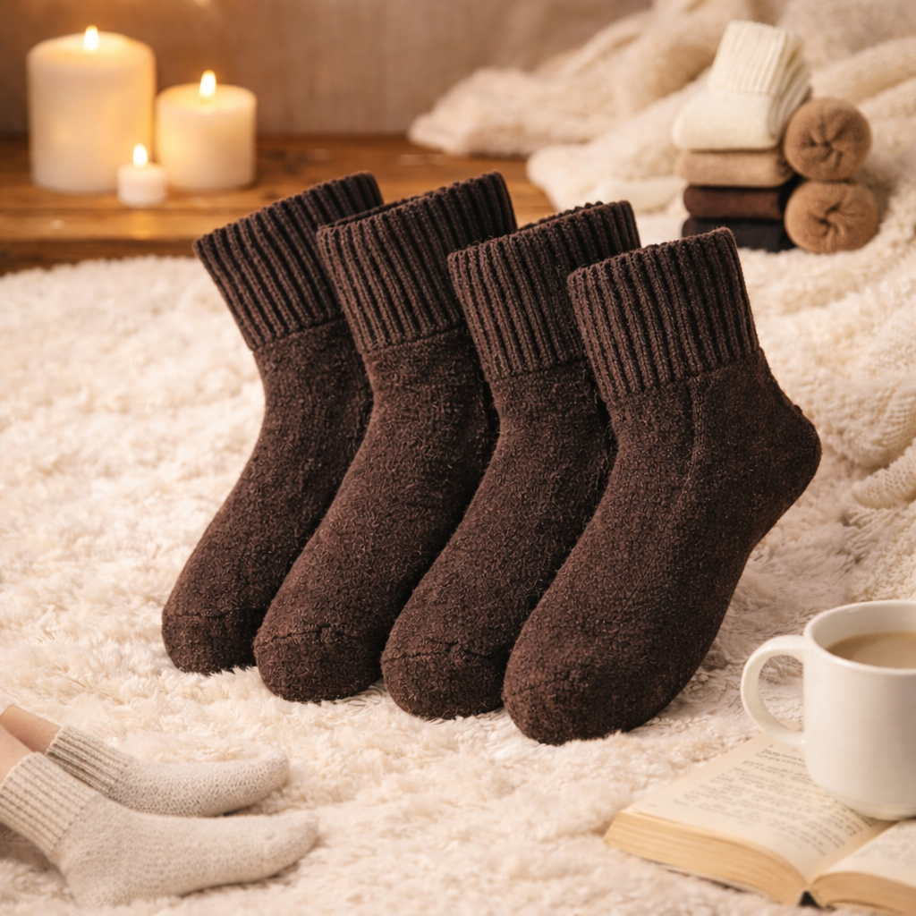Winter Socks Stretch Fit Crew Socks Lightweight Everyday Wear