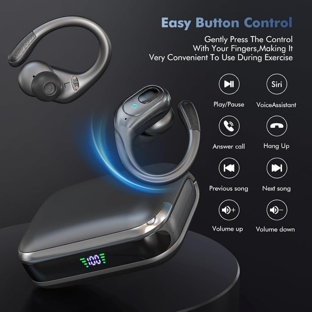 Wireless Bluetooth Earbuds Sports Headphones Waterproof Long Playtime