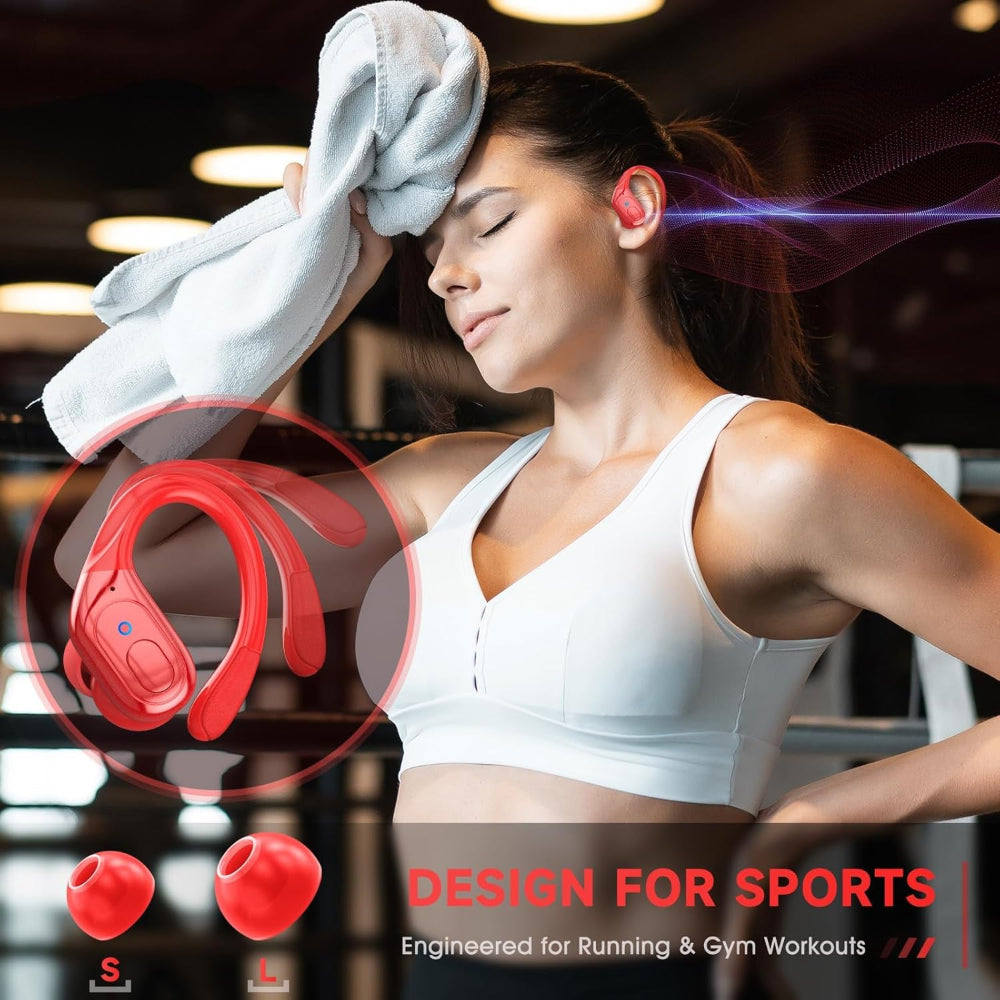 Wireless Bluetooth Earbuds Sports Headphones Waterproof Long Playtime