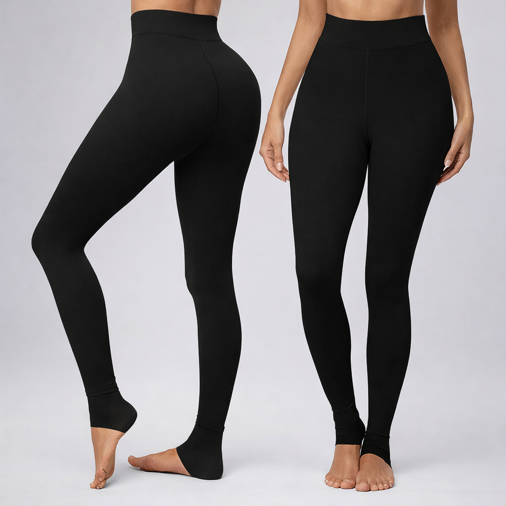 Women High Waisted Leggings Full Length Stirrup Fit