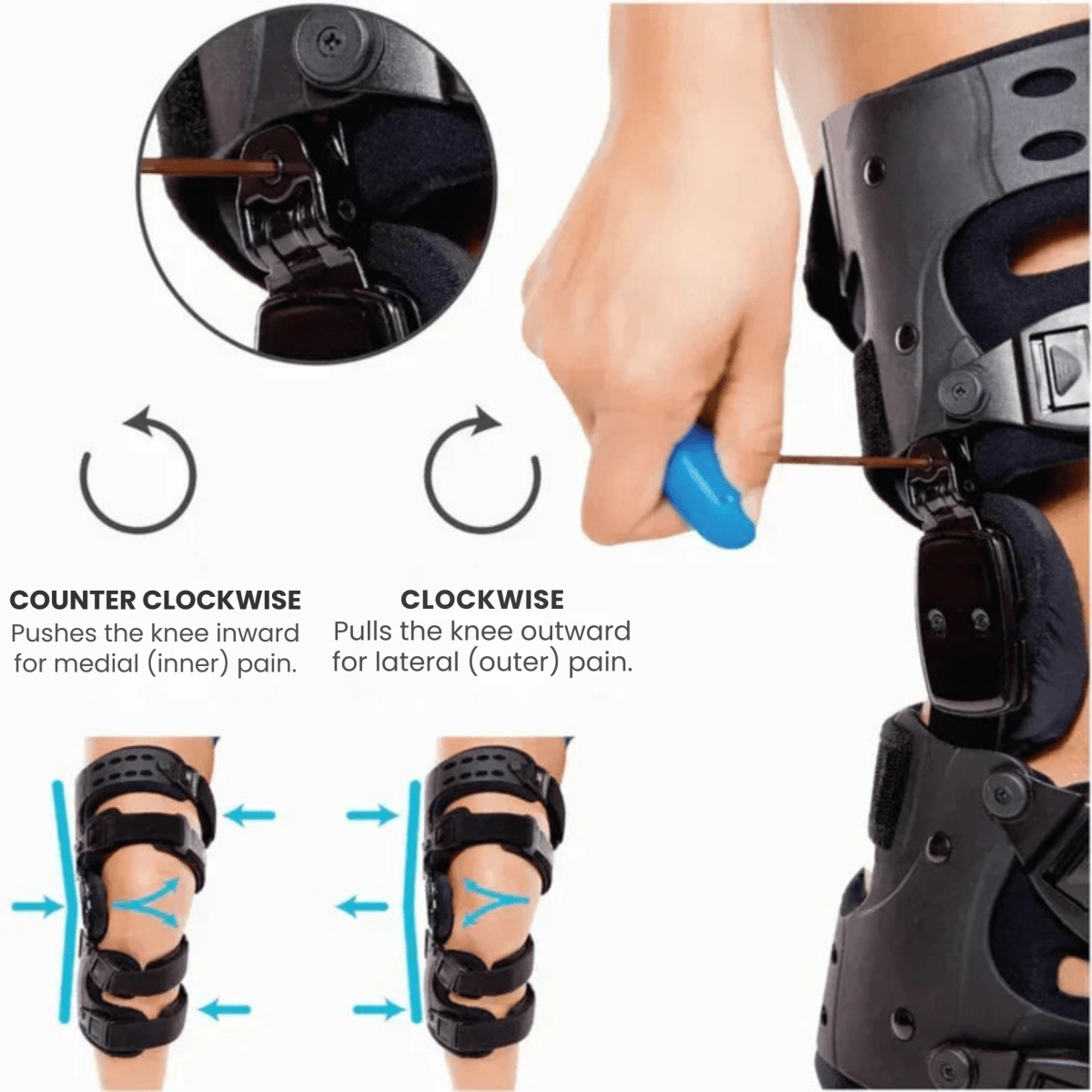 StepSure – Adjustable Knee Clip for Stability & Pain Relief