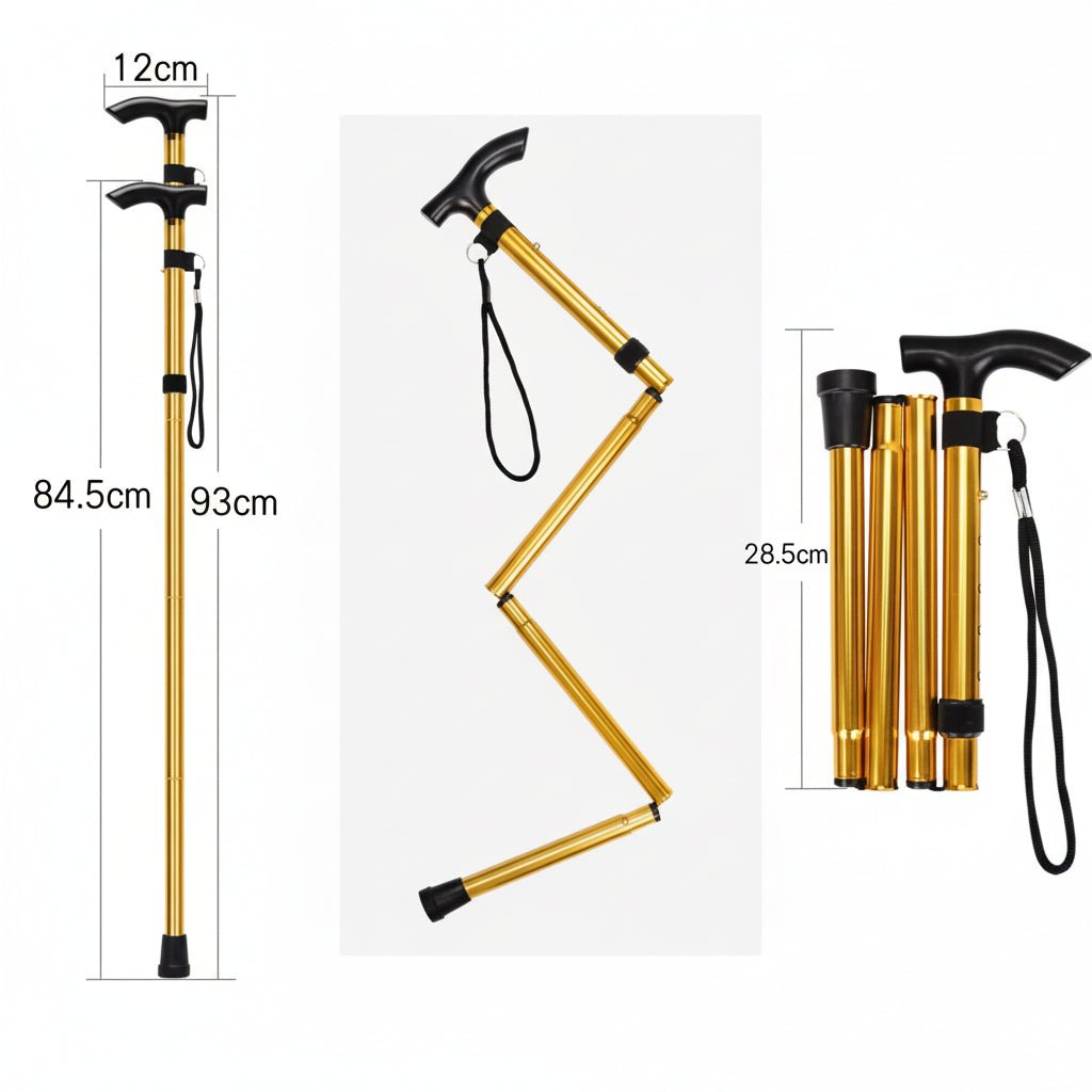 ALUSTEP – Adjustable Aluminum Trekking Poles with Soft Grip and Anti-Slip Tips