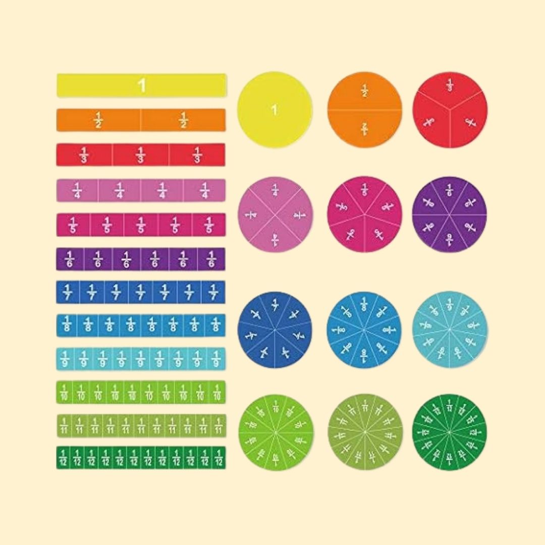 Livre de Fractions Magnétique Montessori - avichic™
