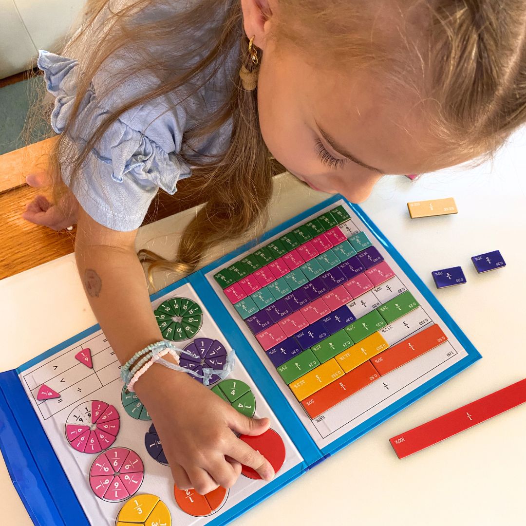 Livre de Fractions Magnétique Montessori - avichic™