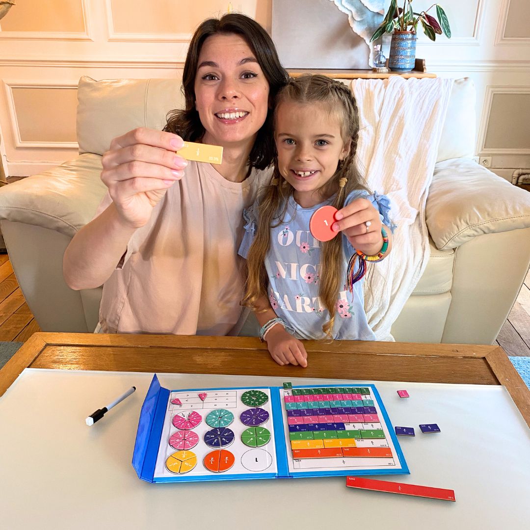Livre de Fractions Magnétique Montessori - avichic™