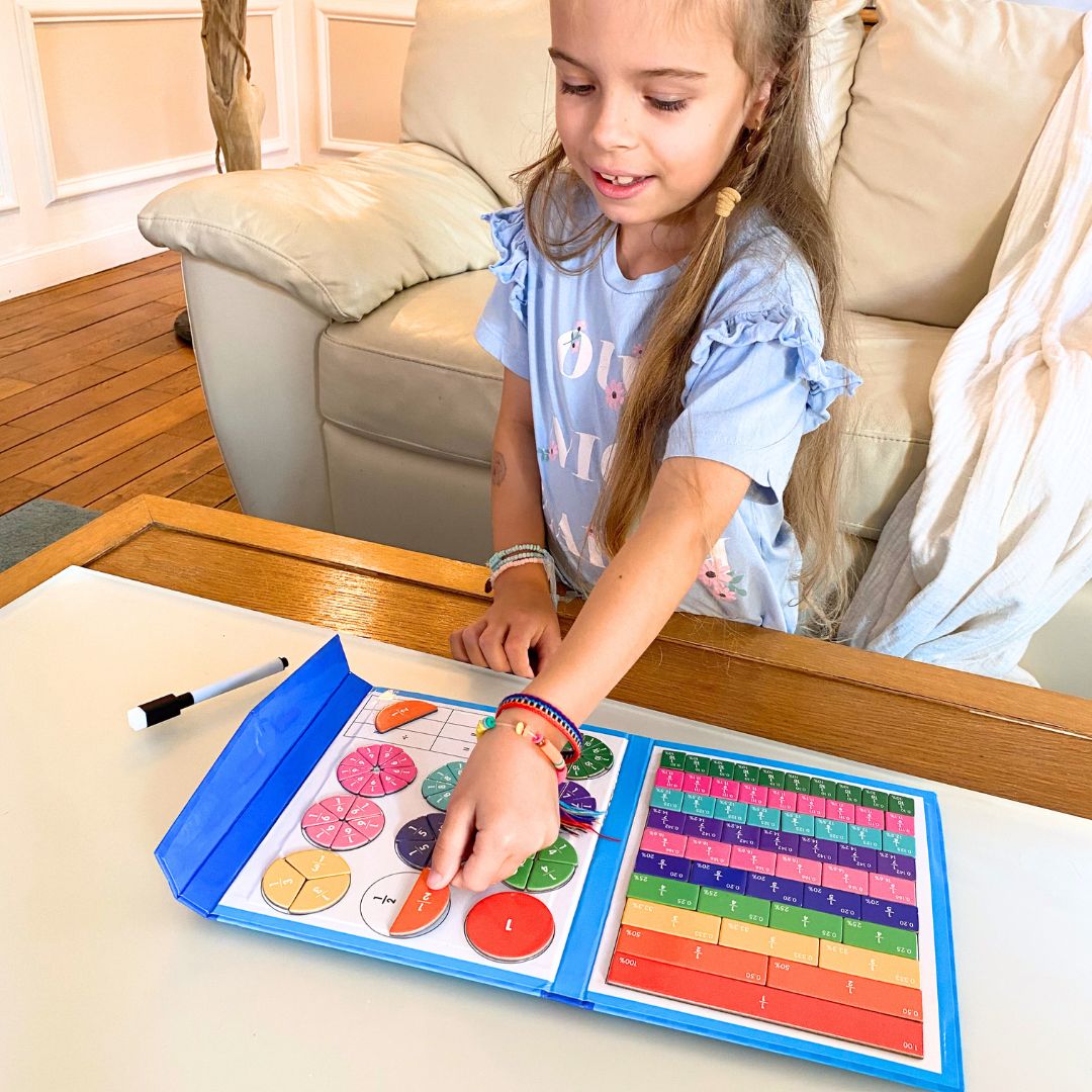 Livre de Fractions Magnétique Montessori - avichic™