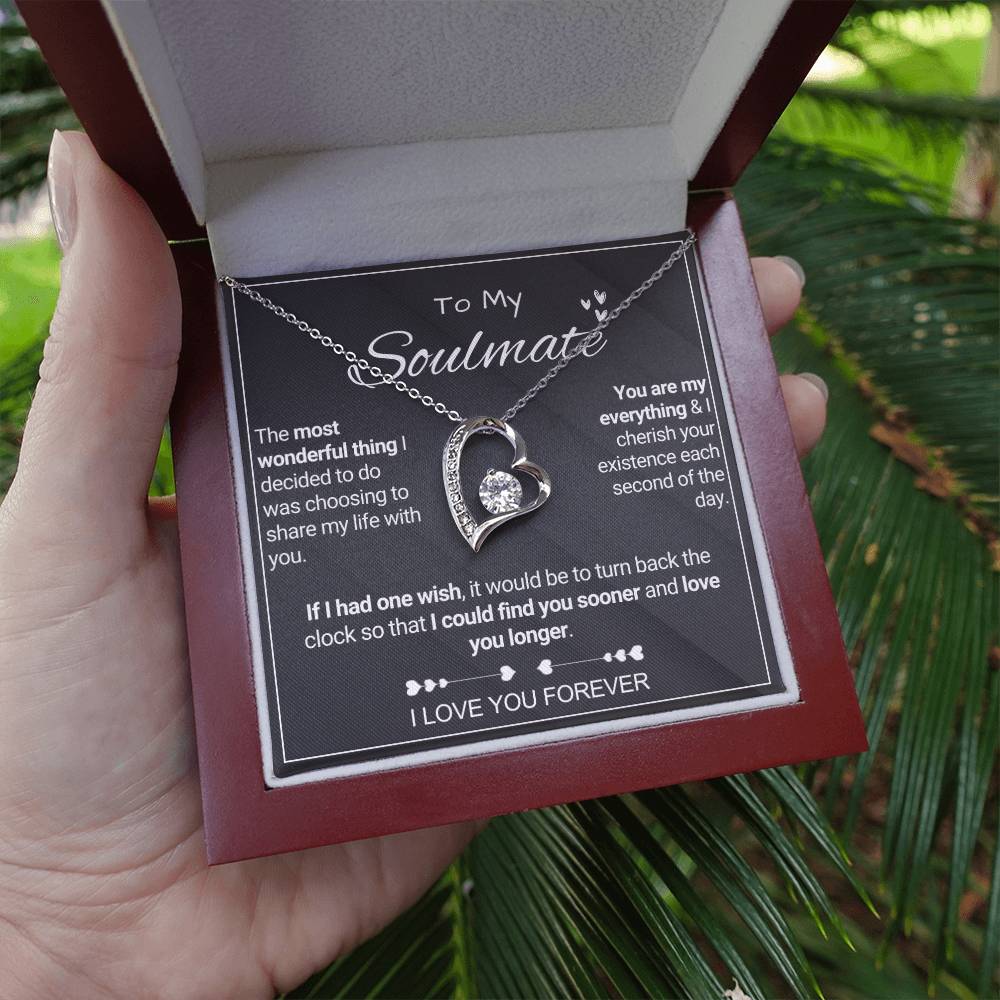 To My Soulmate - Share My Life - Forever Love Necklace