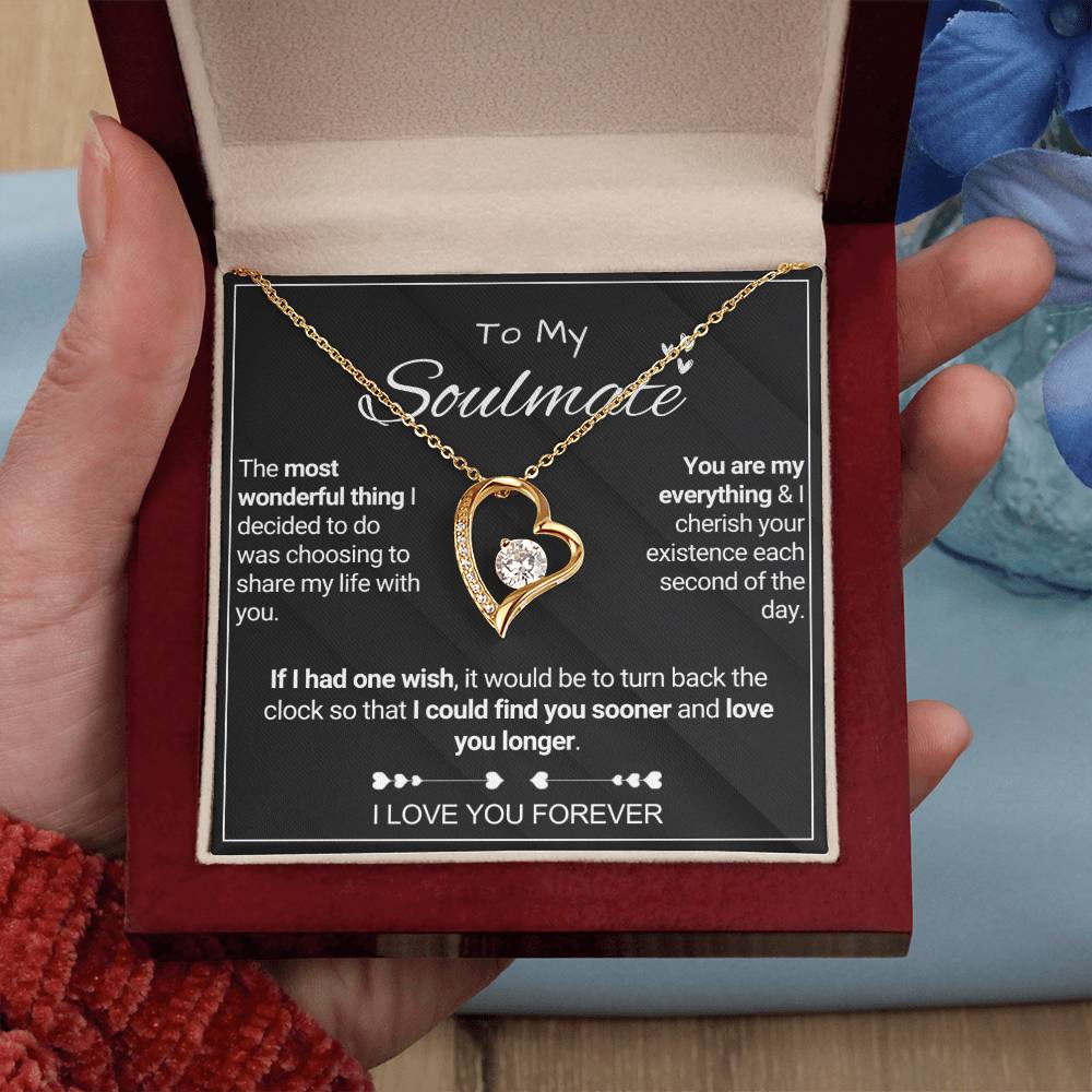 To My Soulmate - Share My Life - Forever Love Necklace