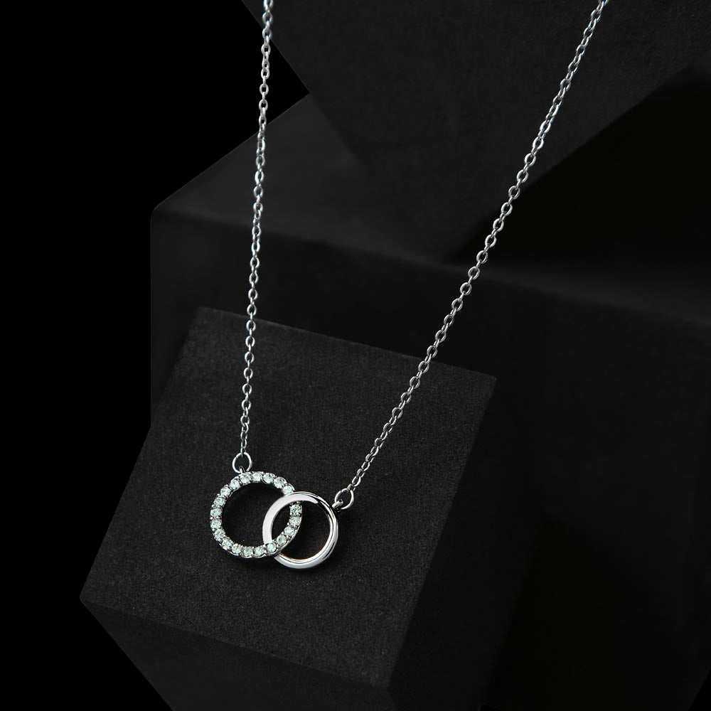 To My Soulmate - Strong As A Rock - Interlocked Rings - Dark Card