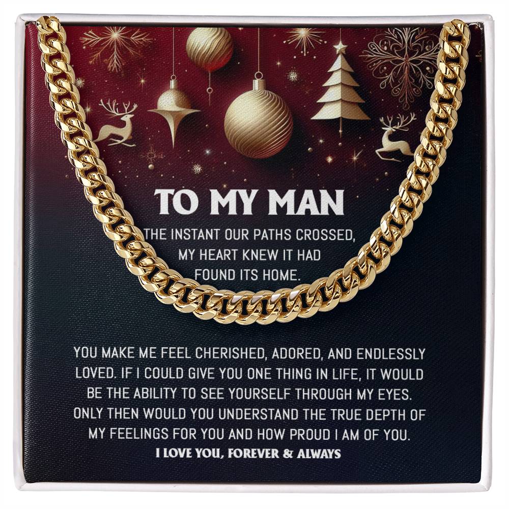 My Man - Endlessly Loved - Cuban Chain Link Necklace
