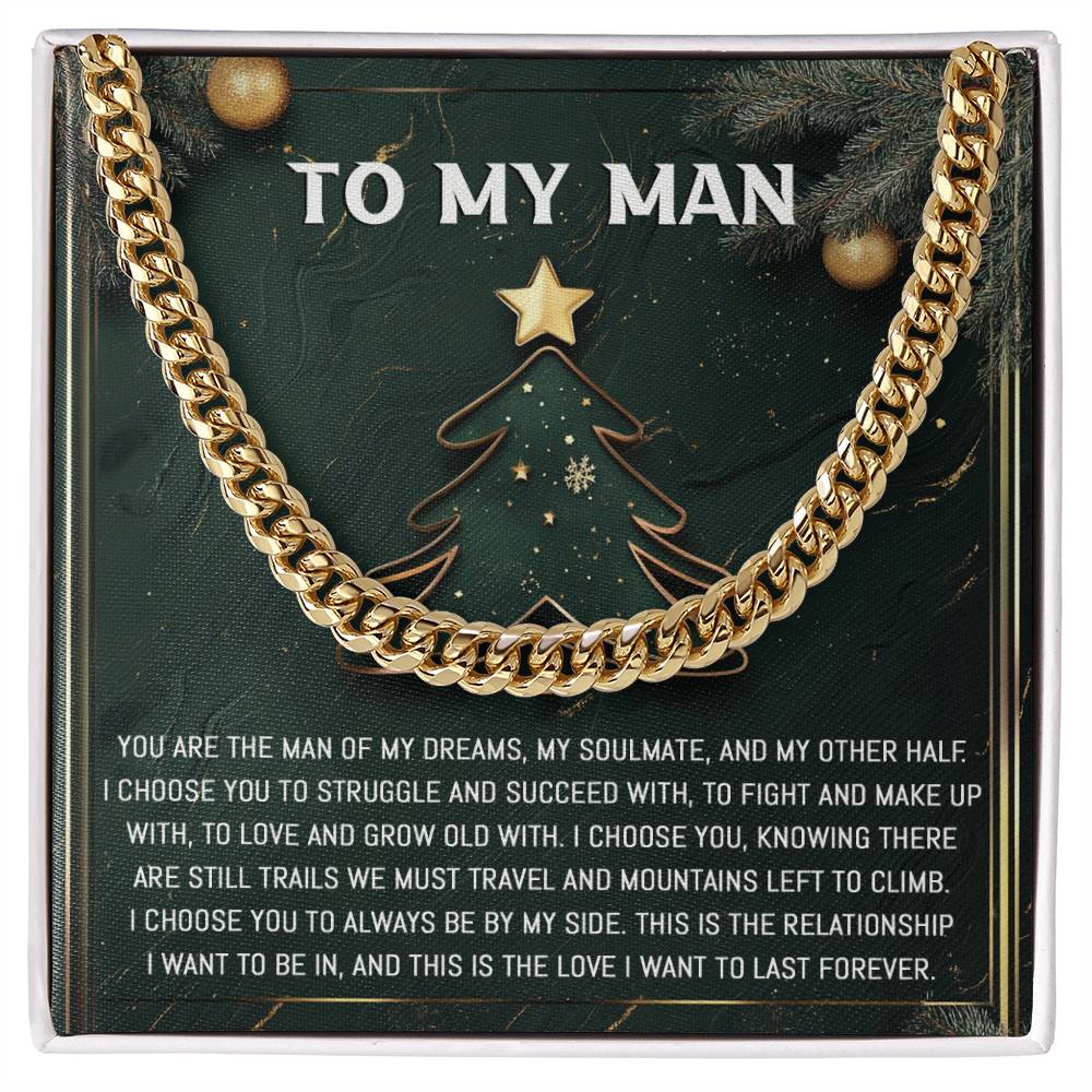 My Man - My Soulmate - Cuban Chain Link Necklace