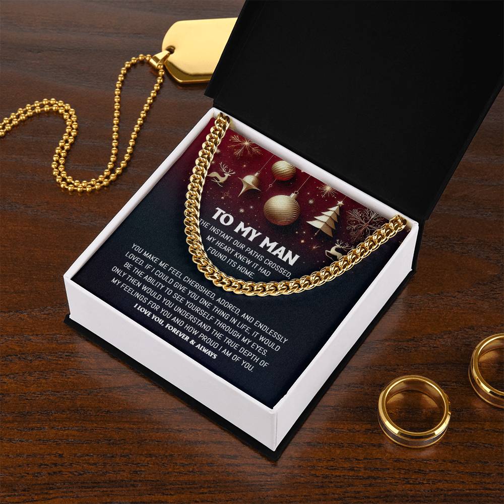 My Man - Endlessly Loved - Cuban Chain Link Necklace