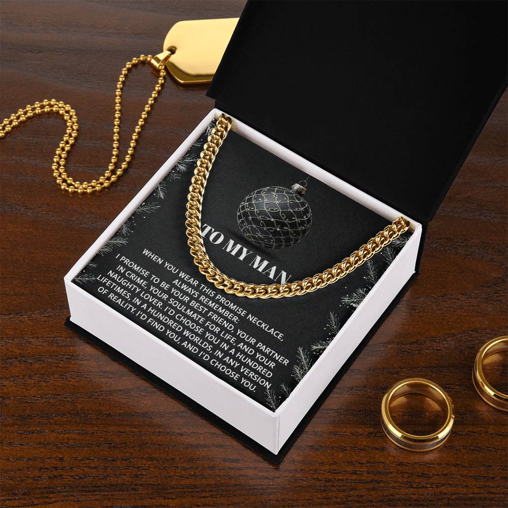 My Man - Naughty Lover - Cuban Chain Link Necklace